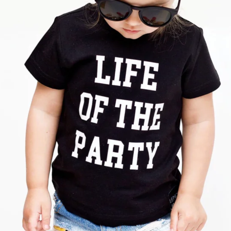 Lenox James - Life of the Party Tee in Black