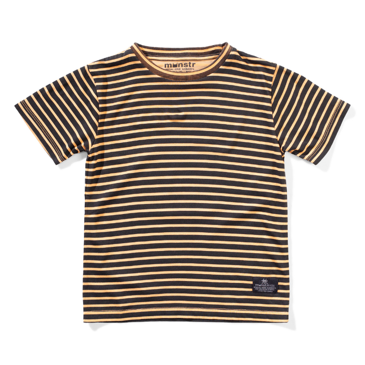 Munster Kids - Starsand Striped Tee in Washed Peach (2 and 3)