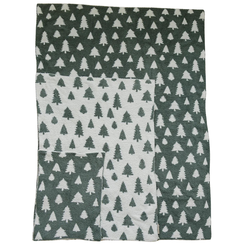 Mebie Baby - Plush Blanket in Pines (3 sizes available)