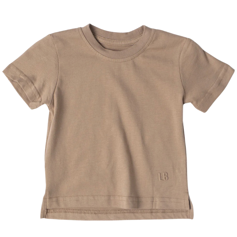 Little Bipsy taupe elevated tee