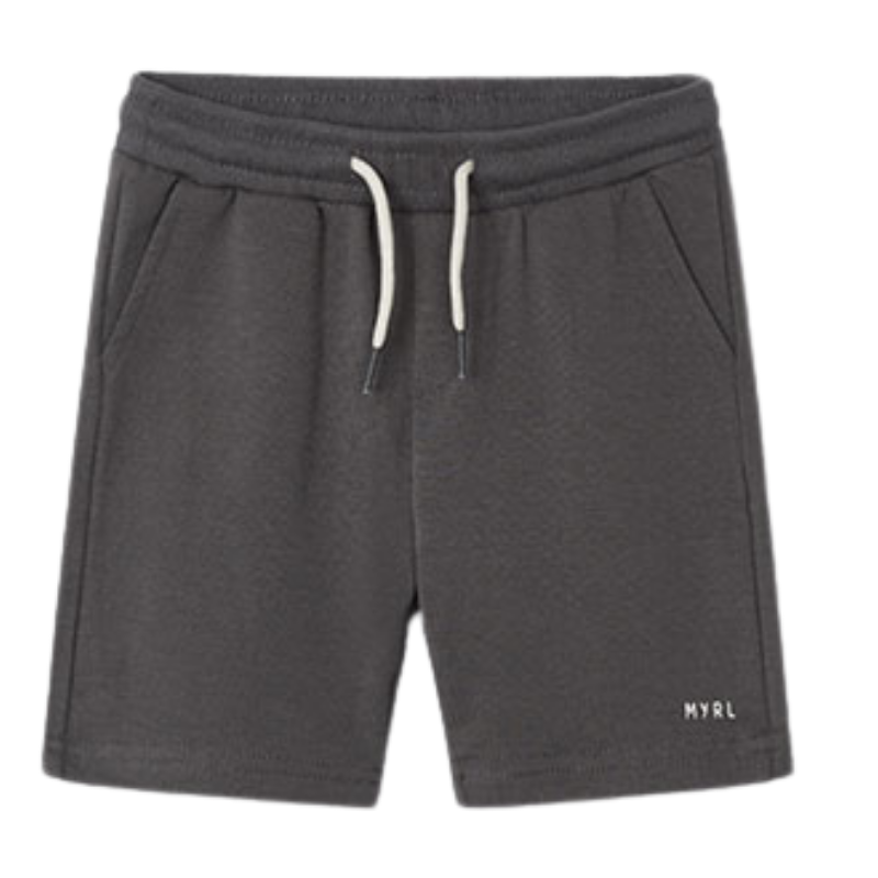 boys fleece shorts in grey