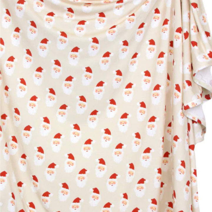 Lou Lou & Co - Santa Baby Swaddle Blanket in Light Taupe