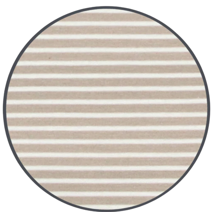 Lou Lou & Co - Banks Swaddle Blanket in Tan w/ Micro Stripes