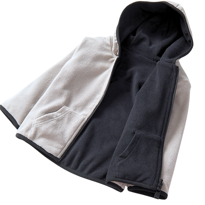 Little Bipsy - Reversible Fleece Zip Hoodie