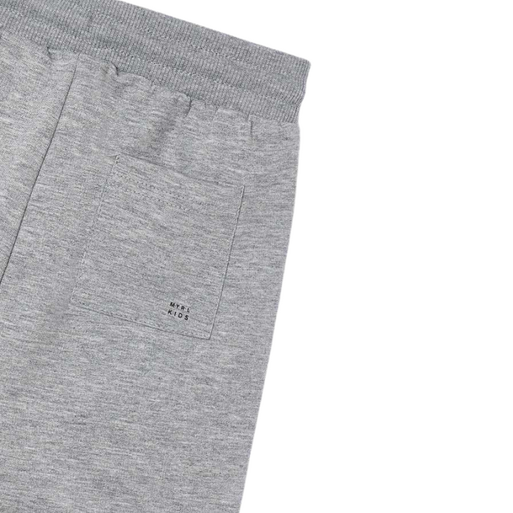 Mayoral - Boys Drawstring Fleece Shorts in Heather Grey