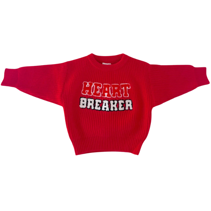 Spearmint LOVE - Baby Heart Breaker Sweater in Red