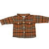 Mebie Baby - Flannel Shacket in Rust (4T and 5T)