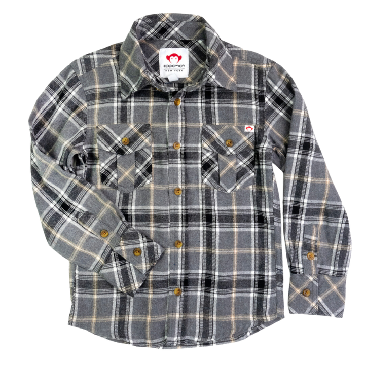 Appaman boys grey flannel shirt