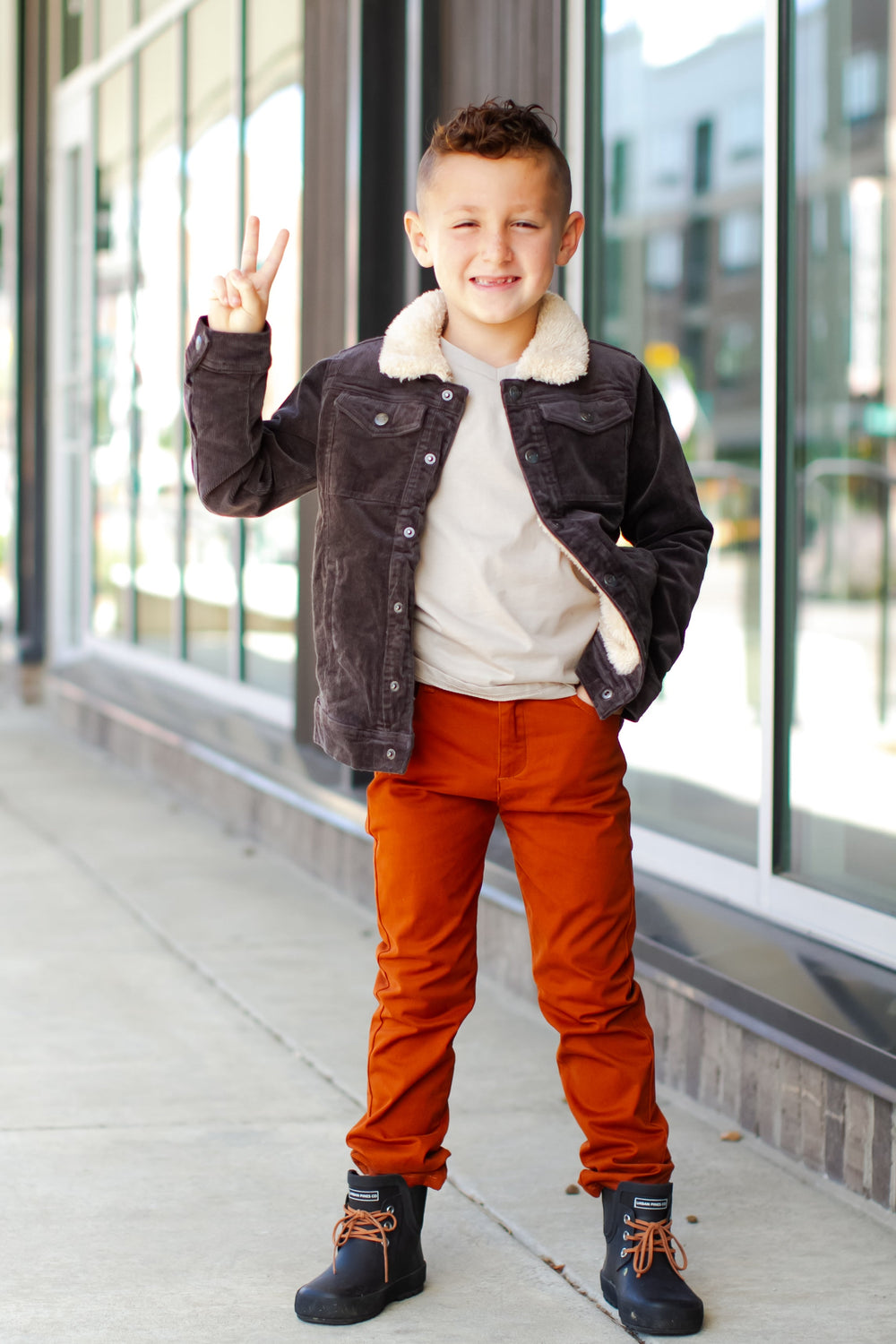 Appaman boys terra cotta pants