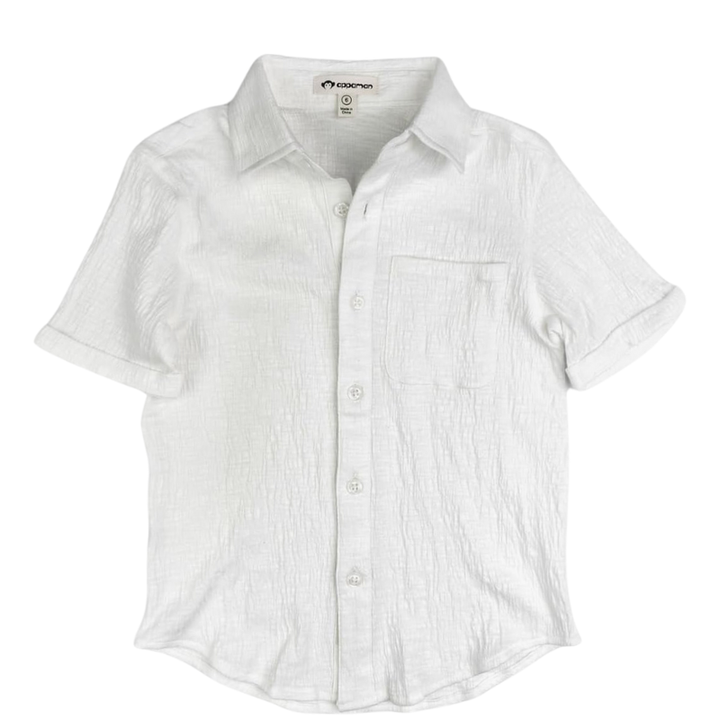 Appaman boys white beach shirt