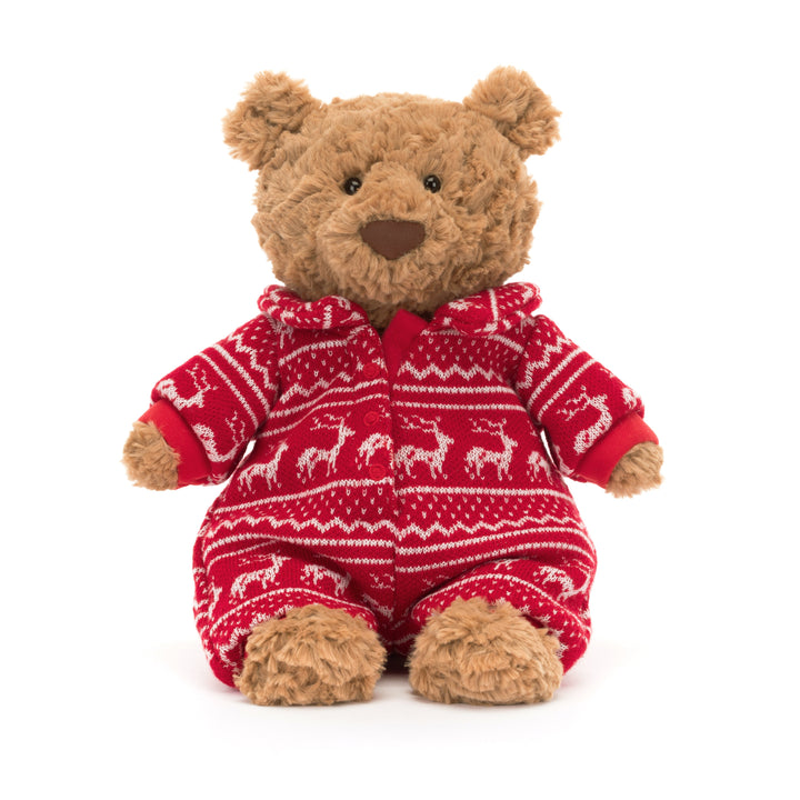 Jellycat - Bartholomew Bear Winter Pajamas - 10"