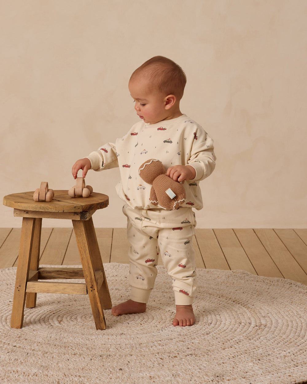 Baby boy Holiday Cars relaxed fleece pullover sweatshirt