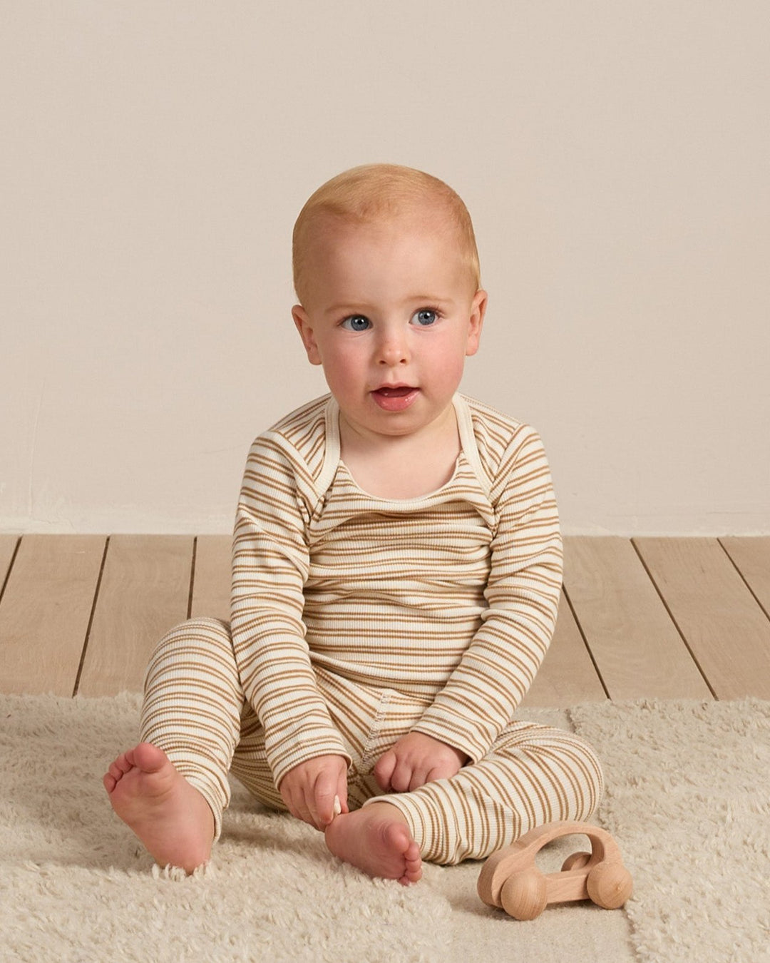 Baby boy ribbed organic cotton set