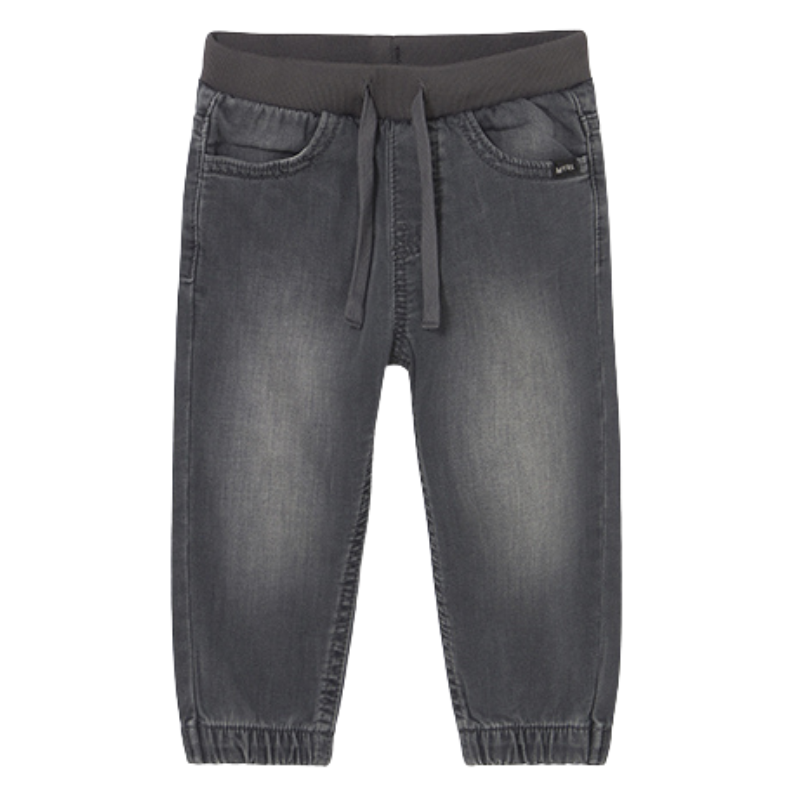 Baby boy soft black jogger jeans