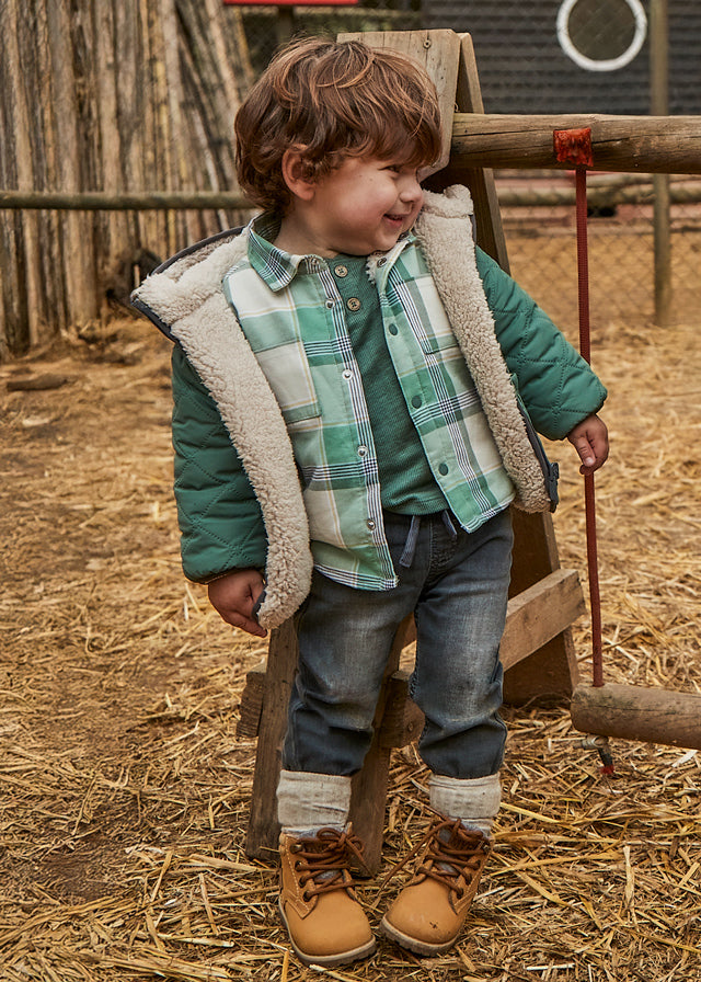 Baby boys black jogger jeans