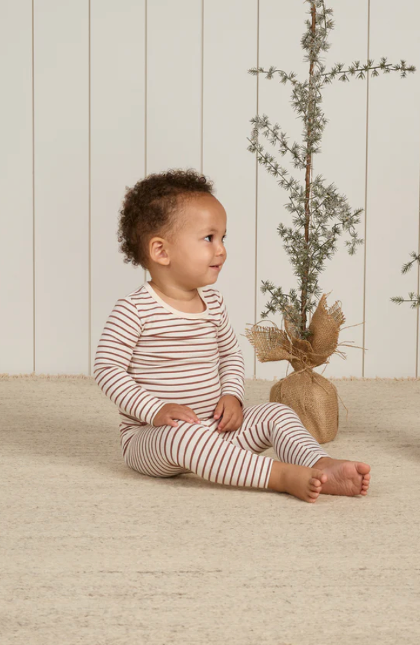 Bamboo Pajama Set in Candy Stripe