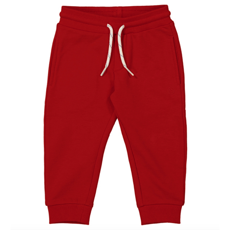 Mayoral baby boy joggers in red