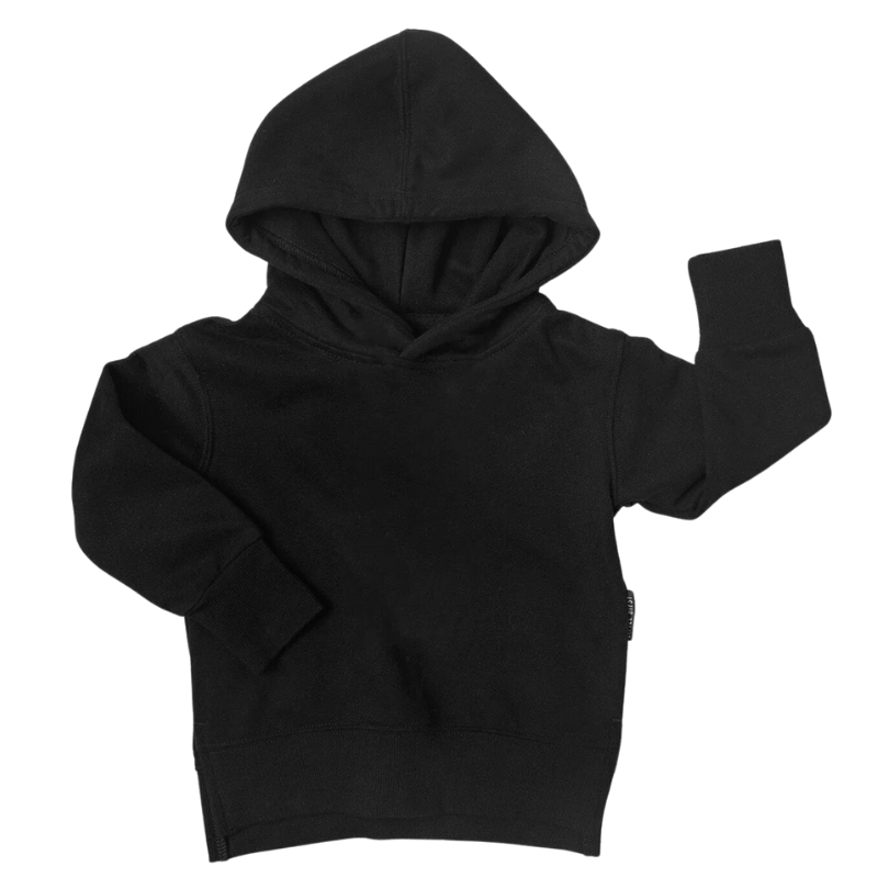 Little Bipsy jersey hoodie in black