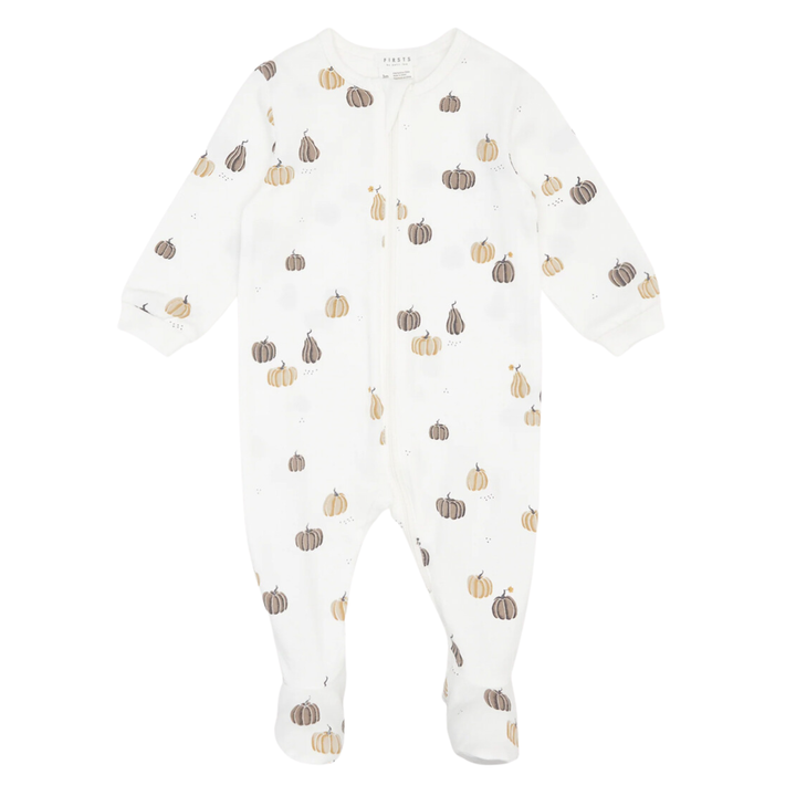 Petit Lem - Oh My Gourd Baby Sleeper in White (6m and 9m)