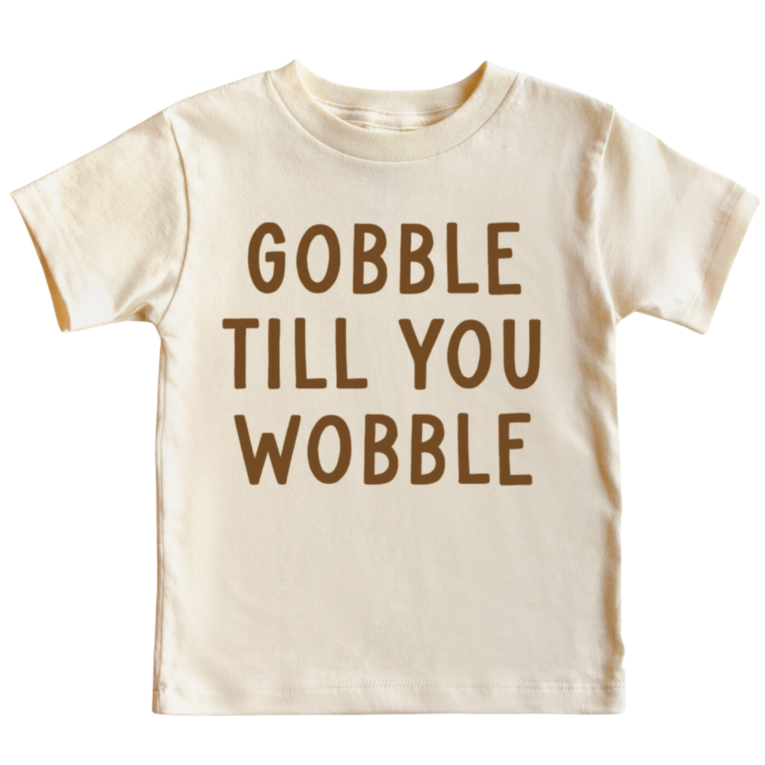 Benny & Ray -  Gobble Til You Wobble Tee in Natural