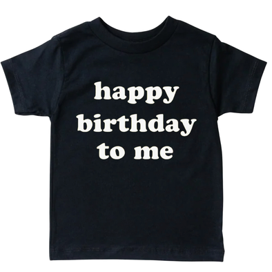Benny & Ray -  Happy Birthday to Me Tee in Black