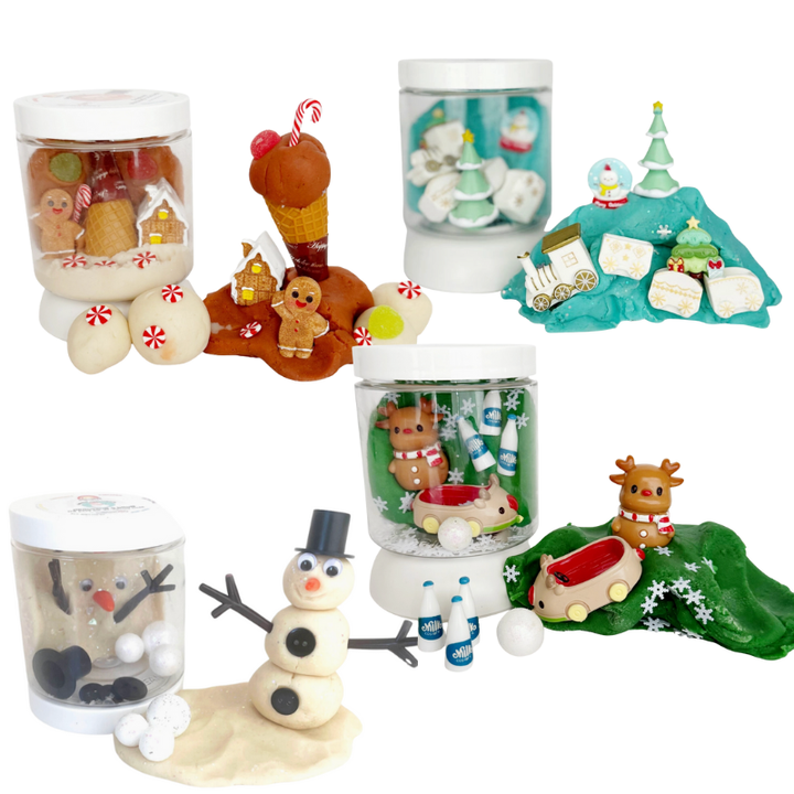 KidDoughs - Holiday Mini Dough-to-Go 8oz Jars - 4 Options