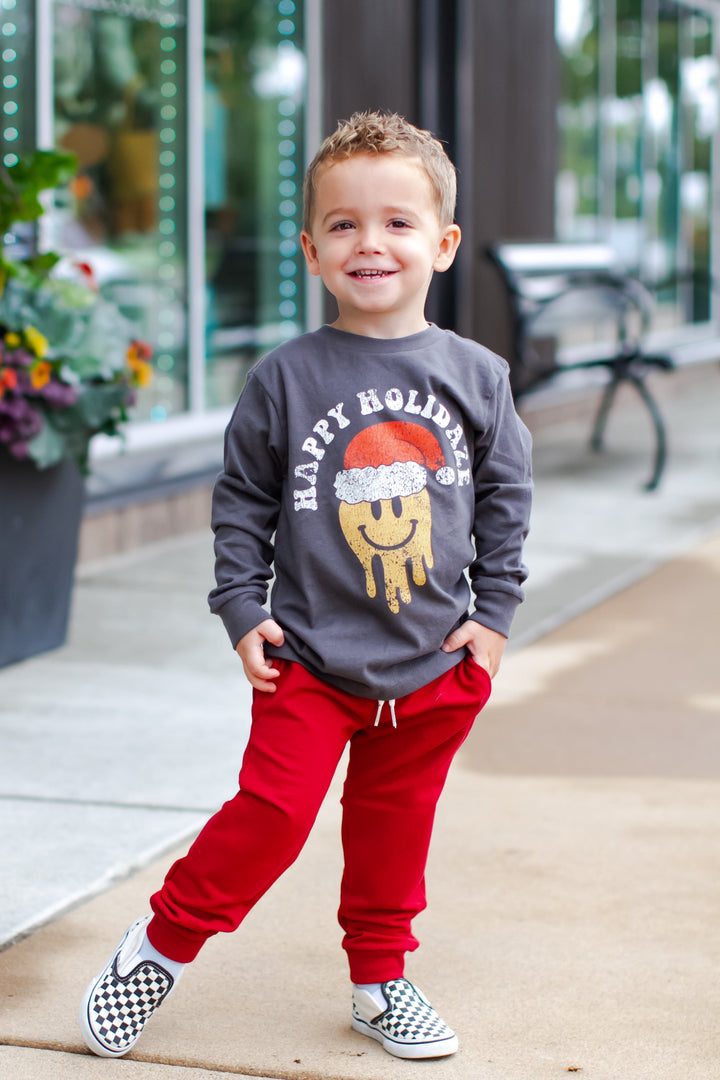 Boys Christmas smile shirt