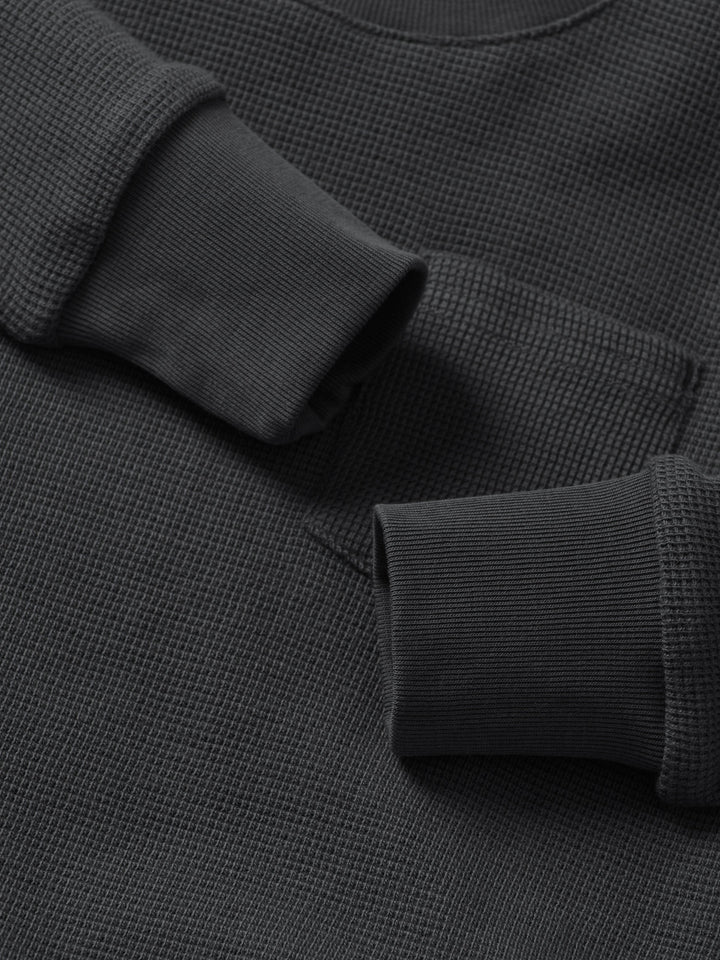 Boys Little Bipsy Shadow waffle shirt detail 1