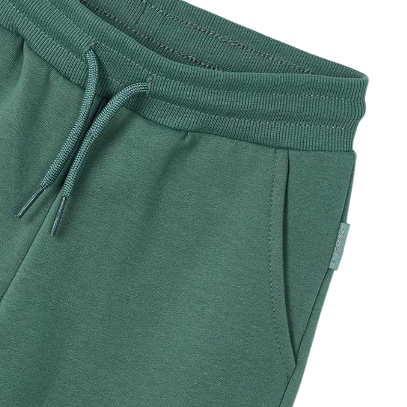 Boys Mayoral fleece joggers green drawstring