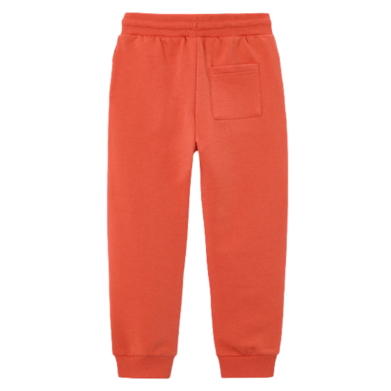 Boys Mayoral fleece joggers orange back