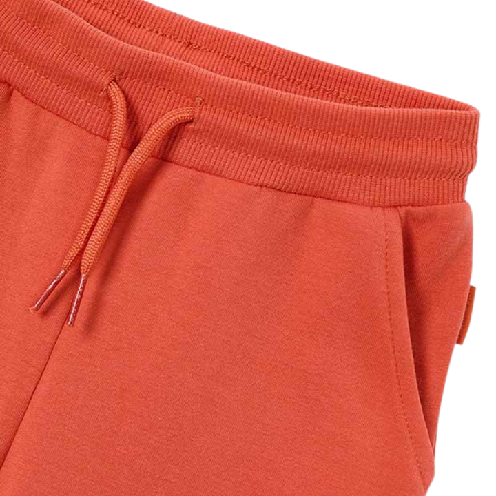 Boys Mayoral fleece joggers orange drawstring 