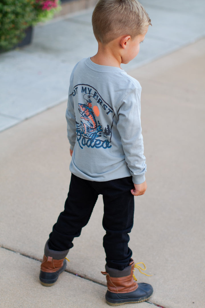 Boys Not My First Rodeo long sleeve tshirt