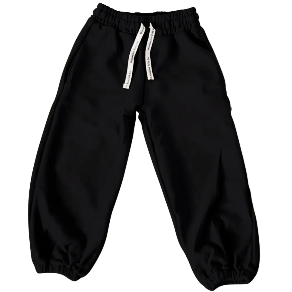 Boys black baggy joggers