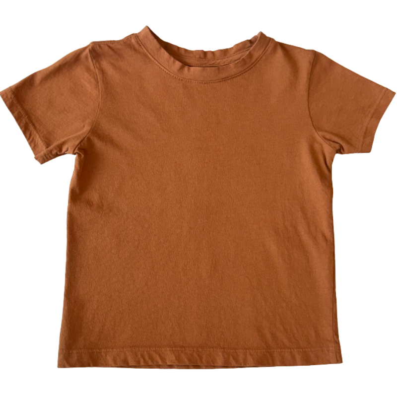 Boys garment washed vintage pecan tshirt