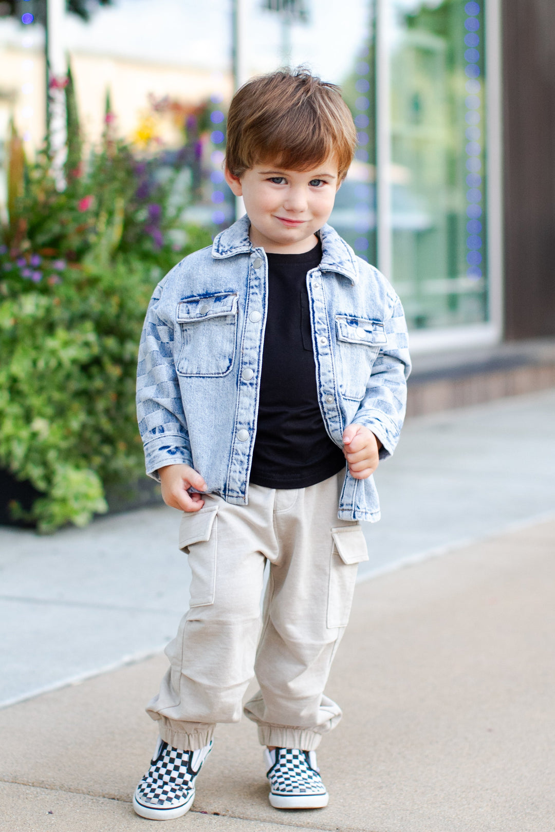 Boys soft cargo joggers