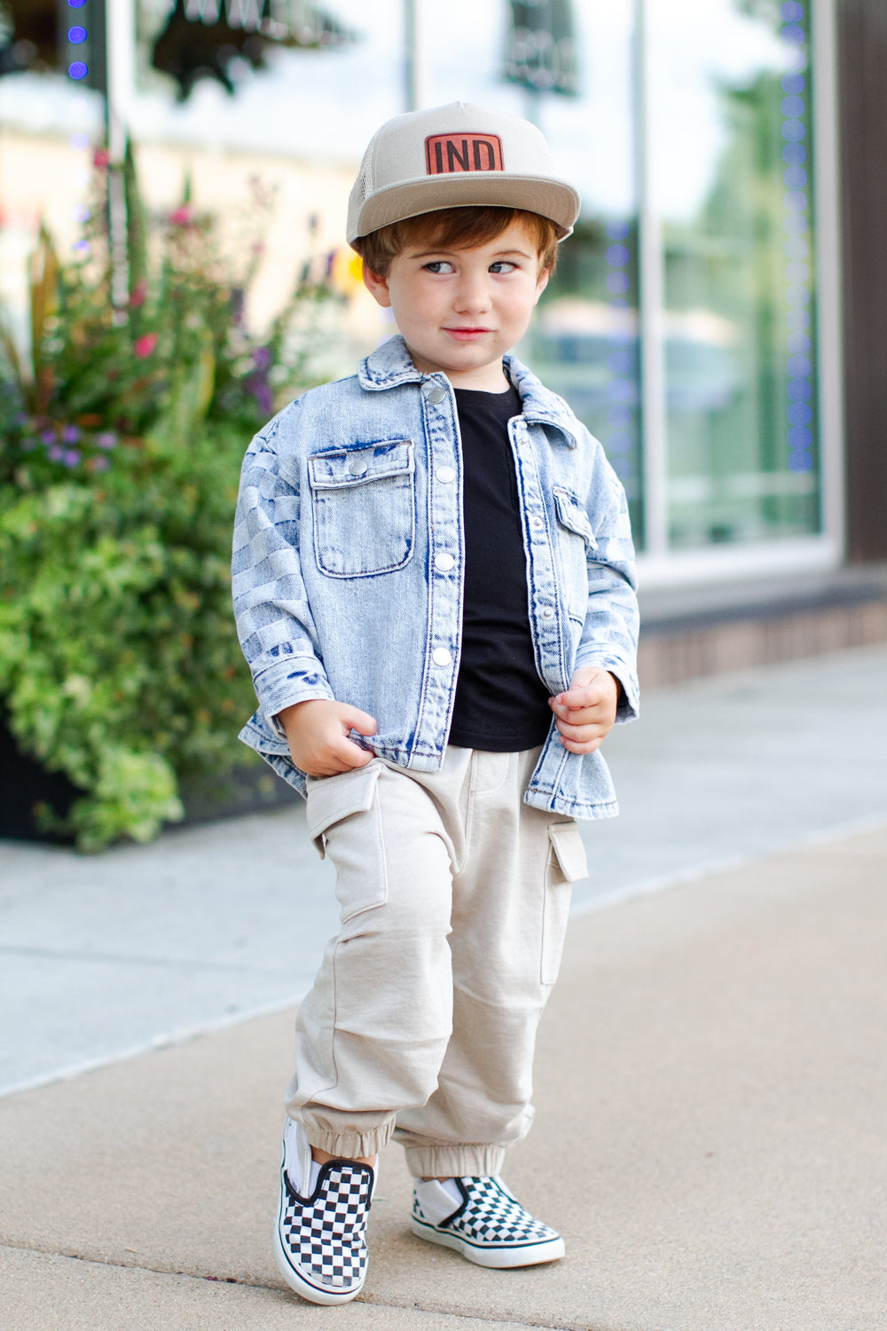 Boys tan soft cargo pants Mayoral