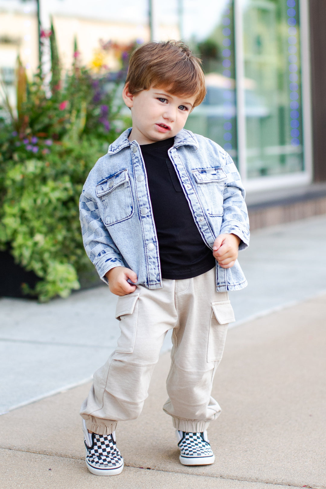 Boys tan soft cargo pants Mayoral