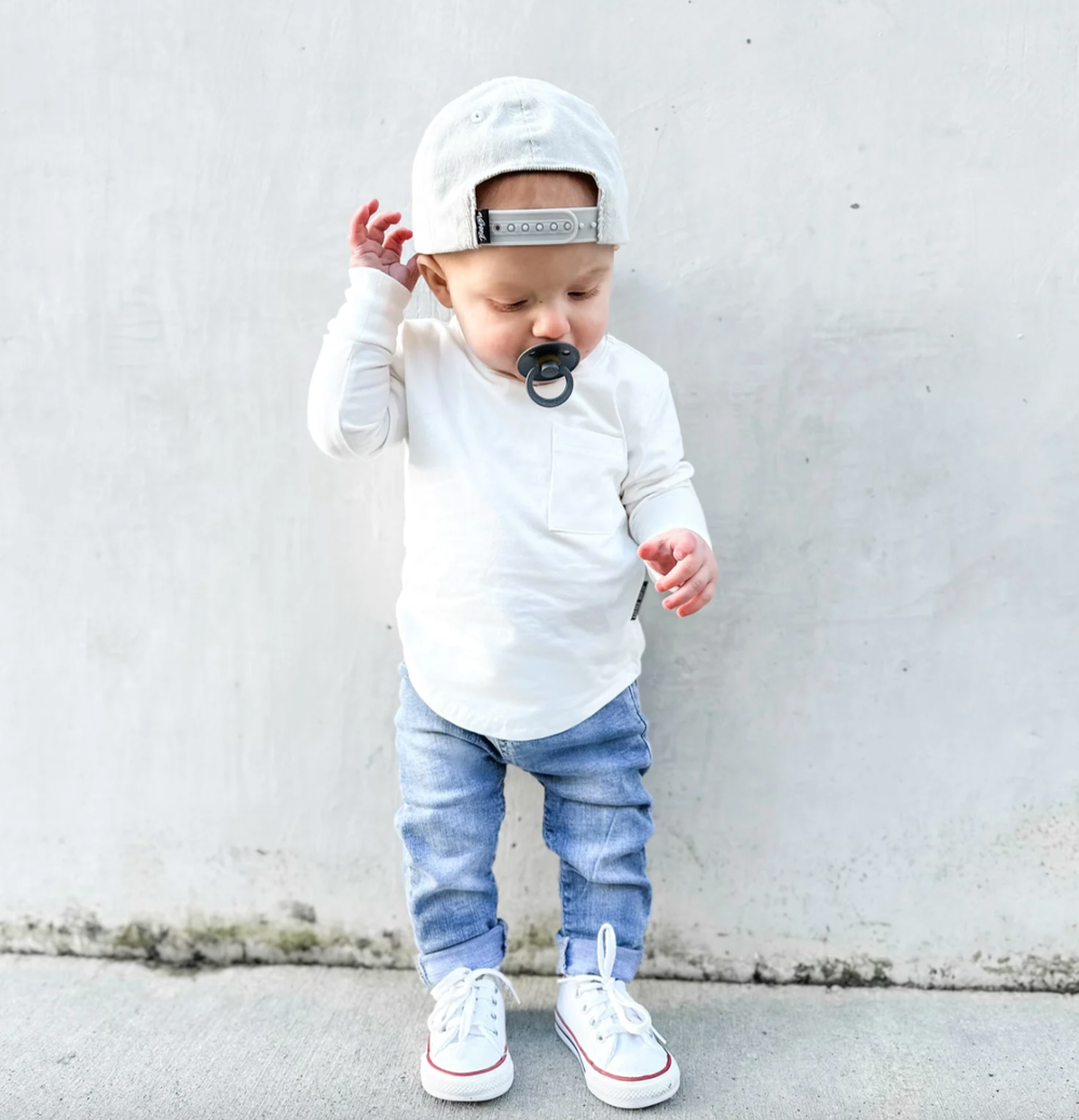 Boys white long sleeve tshirt
