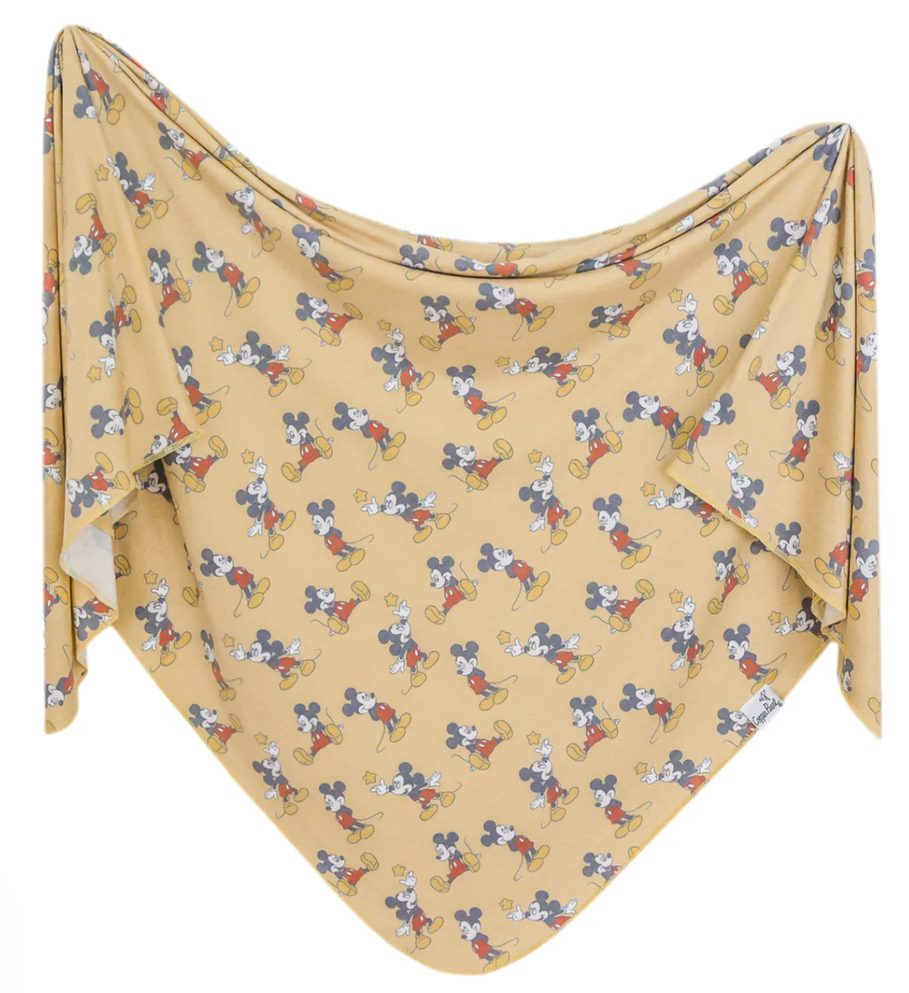 Copper Pearl Disney Mickey Mouse and Friends swaddle blanket