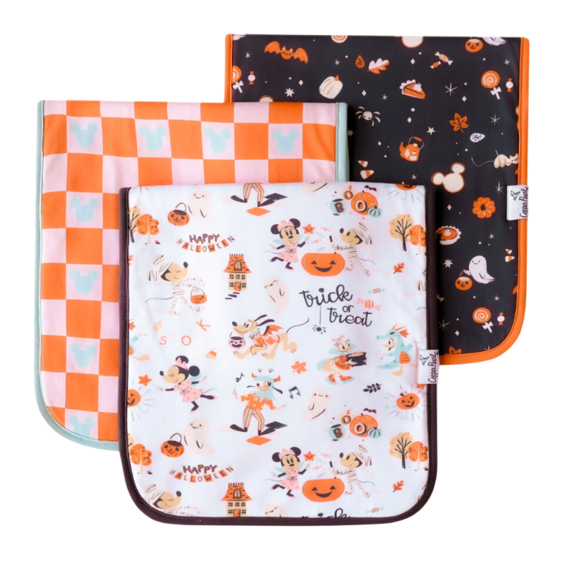 Copper Pearl Mickey's Boo Bash burp cloth set