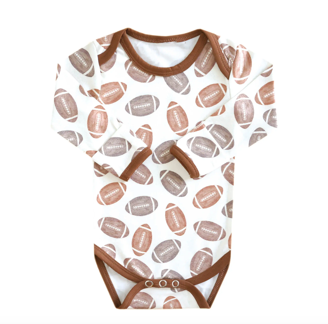 Copper Pearl football onesie Blitz