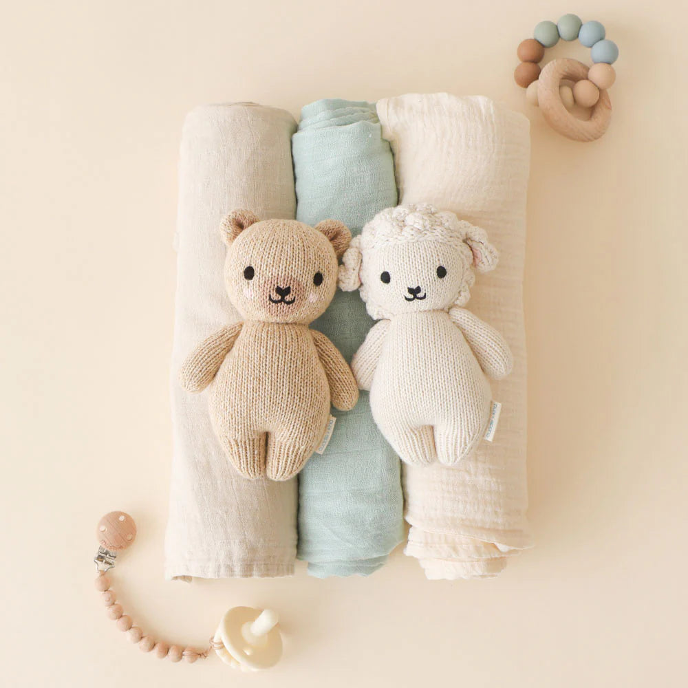Cuddle + Kind knit Baby honey bear