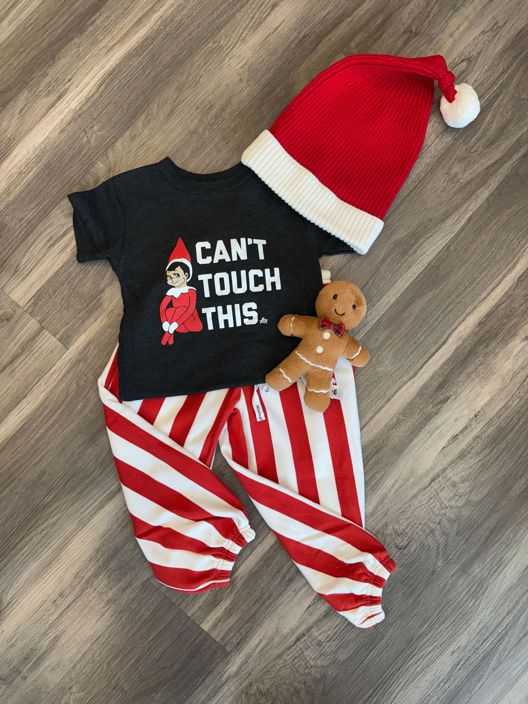 Minimalist Folk Co - Red and White Striped Baggy Joggers