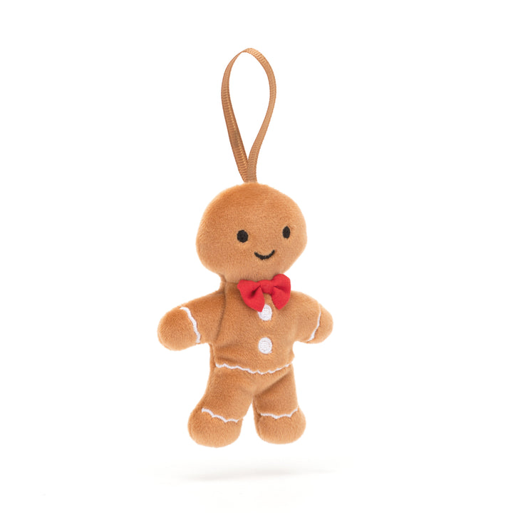 Jellycat - Festive Folly Gingerbread Fred Ornament- 4"