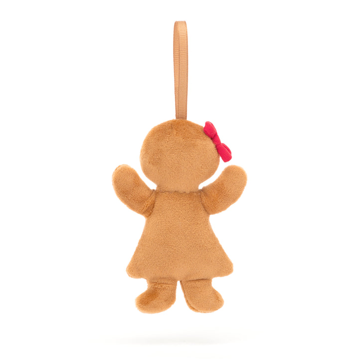 Jellycat - Festive Folly Gingerbread Ruby Ornament- 4"