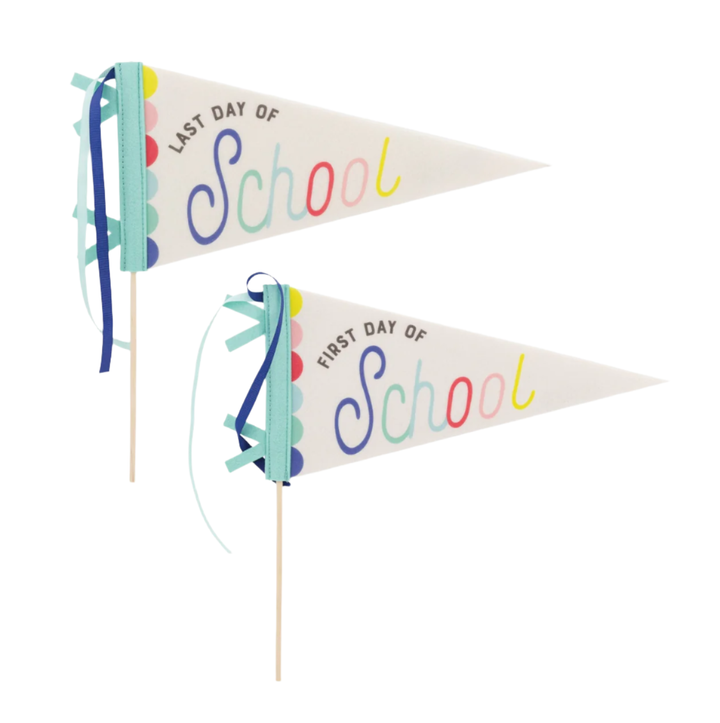 First and Last Day of School pennant banner