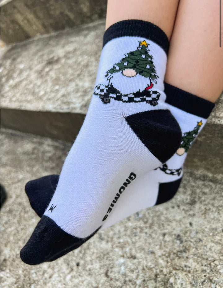 Kickin It Up Socks - Gnome for the Holidays