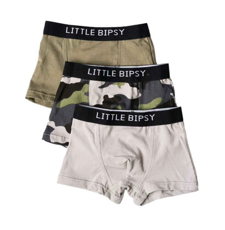 Little Bipsy - Boxer Briefs 3-Pack in Army (1-2yrs only)