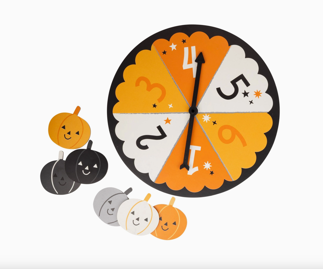 Ghosts and Ladders halloween kids game spinner and game pieces