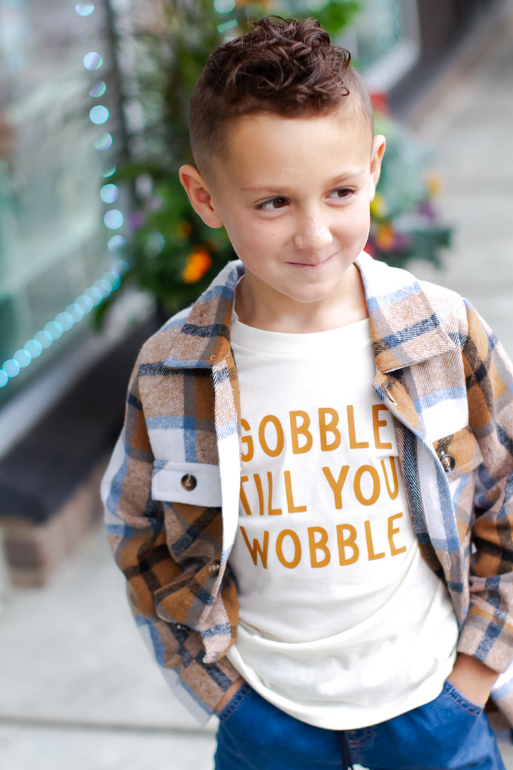 Gobble til you wobble boys Thanksgiving shirt